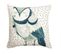 Housse De Coussin 100% Coton 40 X 40 Cm Motif Imprimé Animal Chouette Blanc