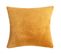 Housse De Coussin 40 X 40 Cm Polaire Uni Jaune Curry