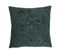 Housse De Coussin 40  X 40 Cm Baroque Velours Vert Foncé