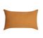 Housse De Coussin 100% Gaze De Coton 30 X 50 Cm Lettres Imprimés Jaune Moutarde Doré