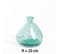 Vase Verre Recyclé 33 X 33 Cm Forme Boule Asymétrique Transparent Vert