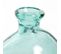 Vase Verre Recyclé 33 X 33 Cm Forme Boule Asymétrique Transparent Vert