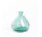 Vase Verre Recyclé 33 X 33 Cm Forme Boule Asymétrique Transparent Vert