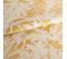 Rideau Jacquard 135 X 260 Cm à Oeillets Motif Floral Jaune