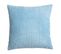 Housse De Coussin 40 X 40 Cm Velours Côtelé Uni Bleu Clair