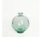 Vase Verre Recyclé 24 X 28 Cm Forme Boule Transparent