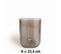 Vase Verre 16,7 X 23,4 Cm Style Nordique Uni Taupe