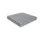 Pouf Coffre Pliant Rangement Avec Assise Couvercle Amovible 38 X 38 X 38 Cm Chambray Gris Clair