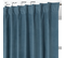 Rideau 3 En 1 Grande Hauteur 135 X 280 Cm Galon Fronceur/oeillets/passe Tringle Velours Uni Bleu