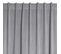 Rideau 3 En 1 Grande Hauteur 135 X 280 Cm Galon Fronceur/oeillets/passe Tringle Velours Uni Gris