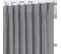 Rideau 3 En 1 Grande Hauteur 135 X 280 Cm Galon Fronceur/oeillets/passe Tringle Velours Uni Gris