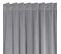 Rideau 3 En 1 Grande Hauteur 135 X 280 Cm Galon Fronceur/oeillets/passe Tringle Velours Uni Gris