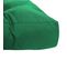 Coussin Palette 80 X 120 X 10 Cm Non Déhoussable Tissu Déperlant Uni Vert