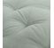 Coussin De Sol 100% Coton 50 X 50 X 8 Cm Non Déhoussable Uni Vert Sauge