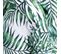 Cale Reins Dossier Palette 100% Coton 40 X 60 X 22 Cm Non Feuilles De Palmier Blanc Vert