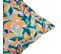 Coussin XL 80 X 120 X 10 Cm Non Déhoussable Tissu Déperlant Anti Uv Imprimé Feuilles Multicolore