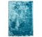 Tapis Shaggy 160x230 Rectangle Fait Main Bleu Motif Uni Sg Fin