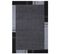 Tapis Chambre 80x150 Tissé Gris Rectangle Motif Simple Zaquo