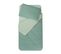 Parure De Couette Bicolore Pour Enfant - 101 X 140  / 40 X 60 Cm - Sapin/vert Gris