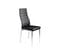 Lot De Six Chaises Simili Cuir Noir - Jaba