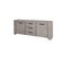 Buffet 2 Portes 3 Tiroirs Gris Fumé 230 Cm - Jacco