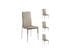 Quatuor De Chaises Eco-cuir Cappuccino - Vilma