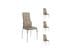 Quatuor De Chaises Eco-cuir Cappuccino - Calas