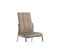 Quatuor De Chaises Eco-cuir Cappuccino - Calas