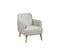 Fauteuil Gris Clair Style Scandinave - Bodo