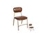 Duo De Chaises Simili Cuir Cognac - Nora