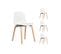 Quatuor De Chaises Blanc - Lucie