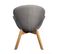 Fauteuil Design Scandinave Tissu Gris Anthracite - Elyt