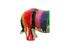 Statue Rhinocéros Avec Coulures Multicolores H24 Cm - Rhino Drips 01