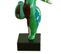 Statue Femme Jambe Levée Coulures Vert / Bleu H33 Cm - Lady Drips 01