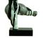 Statue Femme Dansant Avec Coulures Gris / Noir H33 Cm - Lady Drips 02