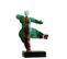 Statue Femme Dansant Avec Coulures Vert / Rouge H33 Cm - Lady Drips 04