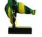 Statue Femme Dansant Avec Coulures Jaune / Vert H33 Cm - Lady Drips 05