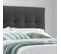 Lit Double 140 X 190 Cm En Simili Noir + Sommier Fixe - Pandora