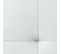 Lit Double 160 X 200 Cm En Simili Blanc + Sommier Fixe - Pandora