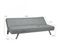 Banquette Canapé Convertible 3 Places Gris Clair - Solveig I