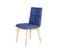 Lot 2 Chaises Scandinave Tissu Bleu Jean Indigo - Lea