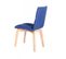 Lot 2 Chaises Scandinave Tissu Bleu Jean Indigo - Lea