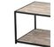 Table Basse 112 Cm Décor Bois Patiné Vieilli Pieds Métal Noir - Fixi