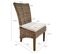 Lot De 2 Chaises En Kubu Naturel Tressé Et Piètement Bois - Bora Bora