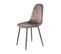 Lot De 4 Chaises Velours Marron - Biba