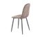 Lot De 4 Chaises Velours Marron - Biba