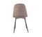 Lot De 4 Chaises Velours Marron - Biba