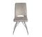 Lot De 4 Chaises Velours Gris Clair - Bella