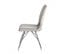 Lot De 4 Chaises Velours Gris Clair - Bella