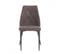 Lot De 4 Chaises Tissu Marron Capitonné Et Pieds Métal - Rita